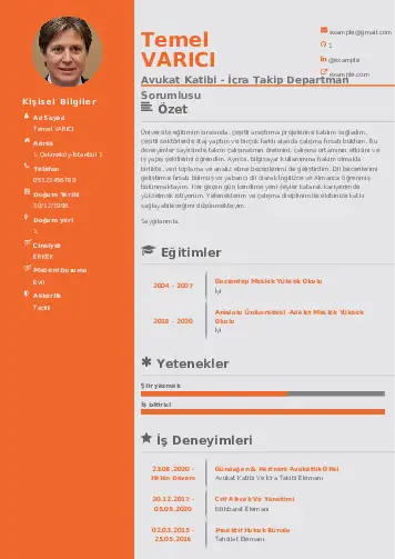 Hukuk Sekreteri Cv Örnekleri cv indir